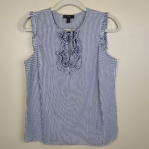 FIRM J. Crew Striped Sleeveless Blouse size 4